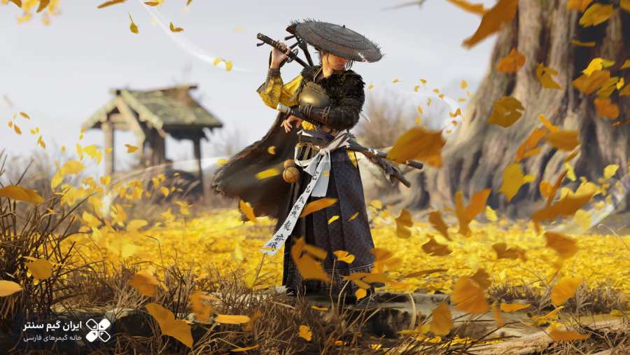 بازی Ghost of Yōtei برای PS5 با شخصیت آتسو در فضای ژاپن


